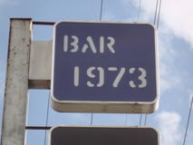 BAR1973　店舗看板